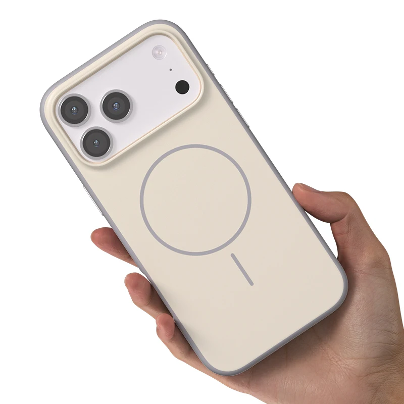 Luxury Business Design Magnetic TPU Shockproof Phone Case for 17 Series Wireless Charging 5 Colors Camera Protector