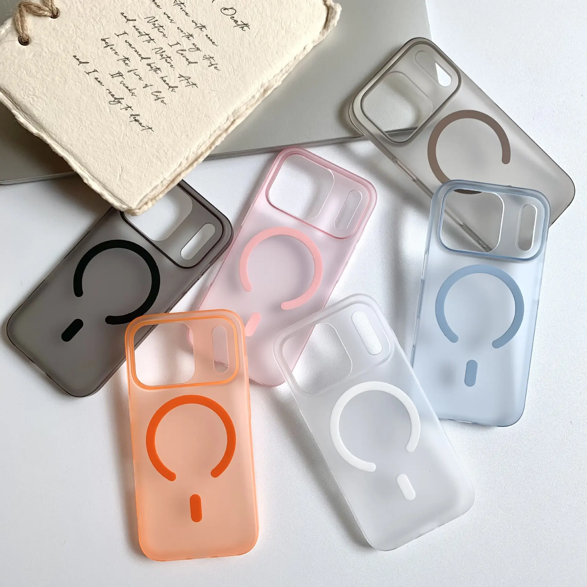 Phone Case for iPhone 11 12 13 14 15 16 Pro Max Plus Magnetic Wireless Charging Mobile Phone Cover for iPhone 17 Pro Max Air