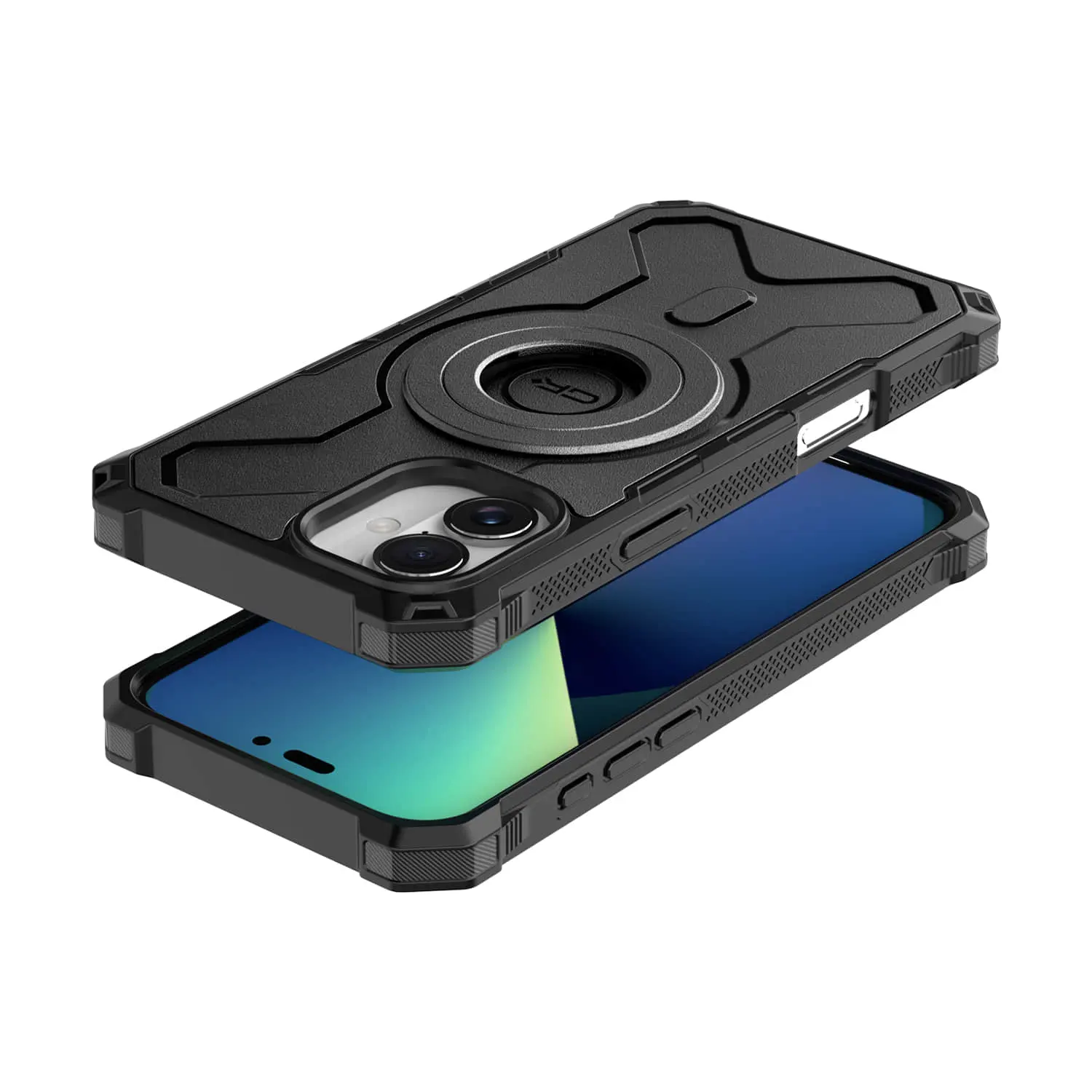 Functional Shockproof Phone Case with Magnetic for iPhone 15 Series