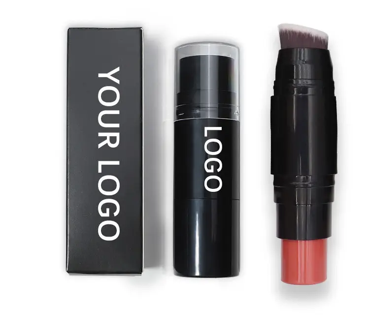 OEM ODM Creamy Blusher Highlighter Stick Long Lasting Waterproof Customized Logo Vegan Daily Makeup Cosmetics Cream Pigments
