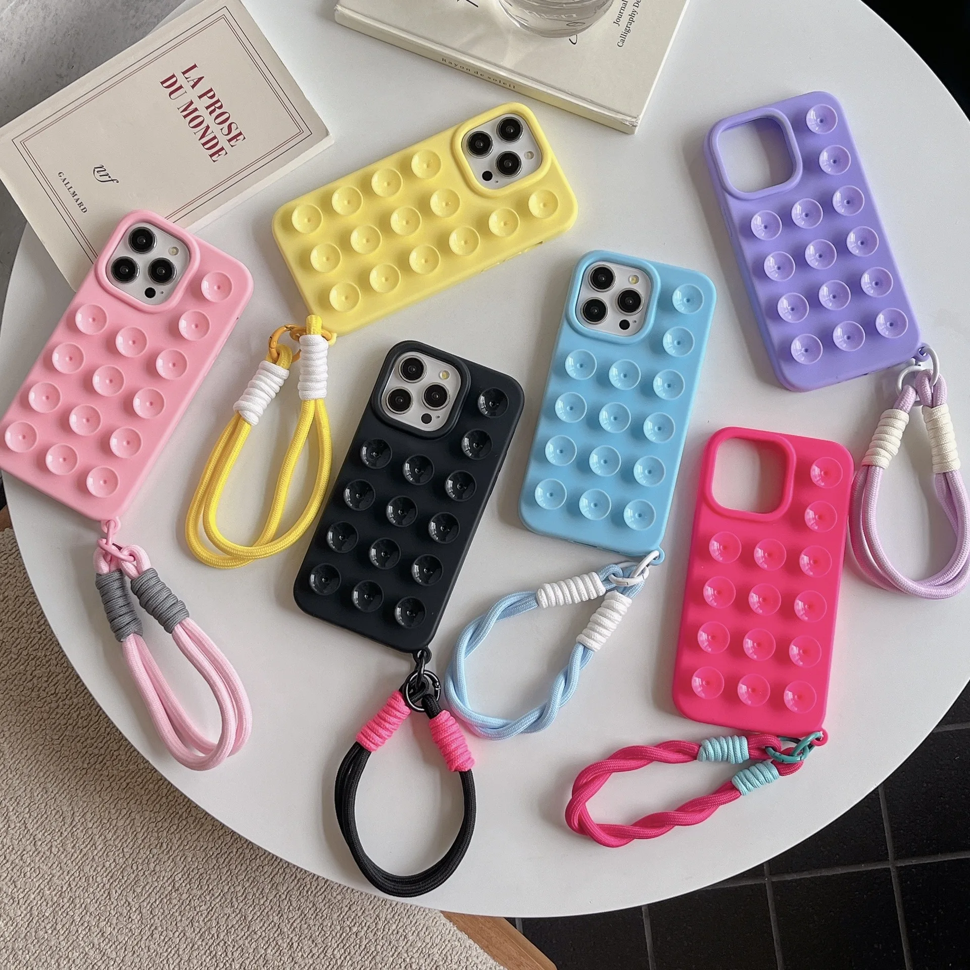 Simple Rong Wei Shockproof Silicone Protective Cover 15/14P Luxury Cross-Border Application Promax Case Lanyard