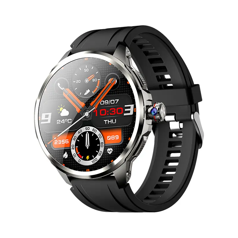GSM Android AMOLED Smartwatch Card Phone Watch 1.95" Rotating Photo Heart Rate Blood Pressure NFC IP67 Access Control H99