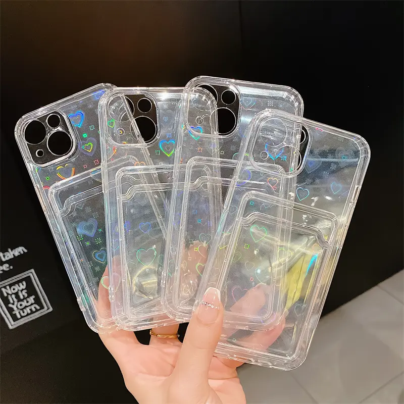 Phone Cases with Bag Like Design Hold Photo or Card Transparent Cell Phone Case for iPhone 17 16 15 Pro Max High-quality Fashion