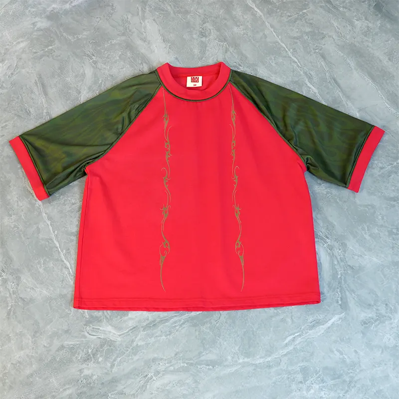 High Quality Summer Custom Dry Fit Polyester T-shirt Man Sublimation Running Gym Raglan t Shirt