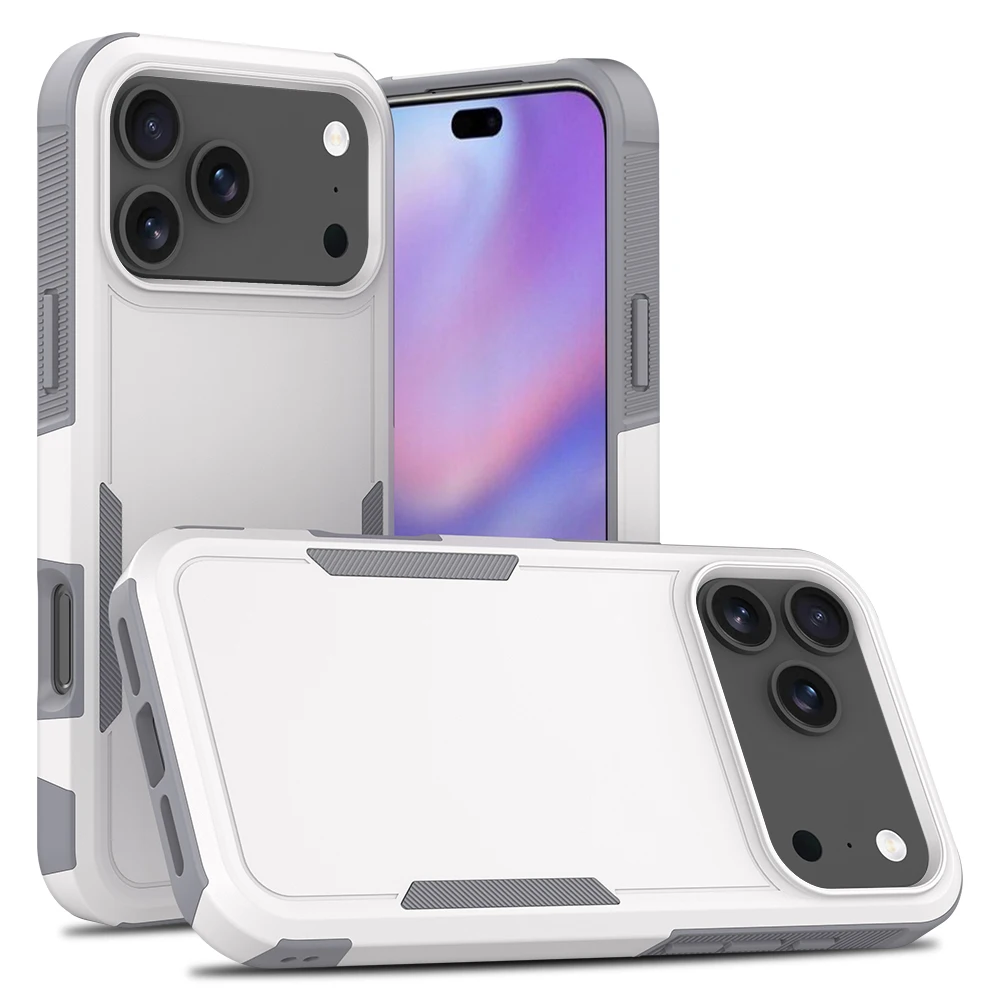 Colorful Shockproof Mobile Phone Case For iPhone 17 Pro Max 2in1 PC TPU Case