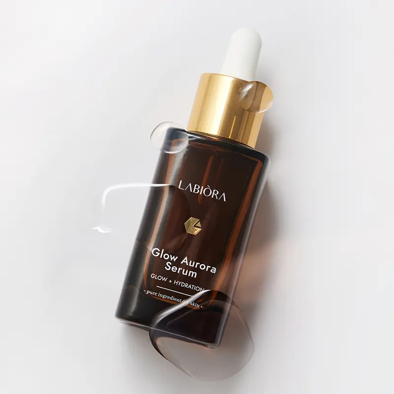 LABIORA Aurora Glow Serum Whitening Niacinamide Essence Korean Skincare with Lutein and Hyaluronic Acid for Radiant Tone