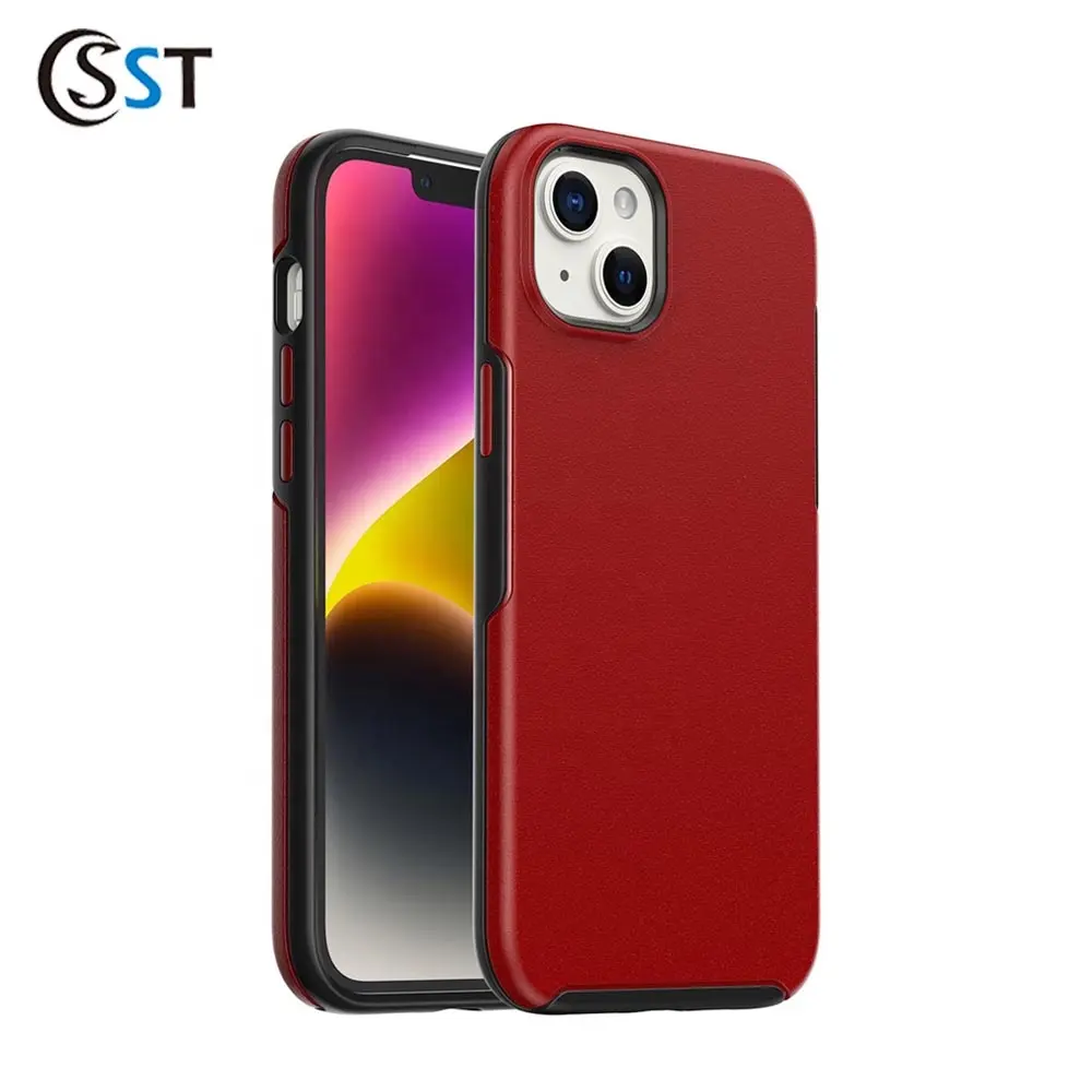 Full Protection Sports Design Solid Color Phone Case for iPhone 15 Shockproof and Protective Soft Rubber Cover Mobile Accessory