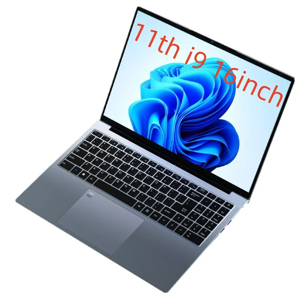 Laptop 16 Inch Intel Core I9-11900H 32 GB DDR4 2TB SSD Fingerprint Unlock 8 Cores 16 Threads 4.9 GHz Wifi HD Camera Computer